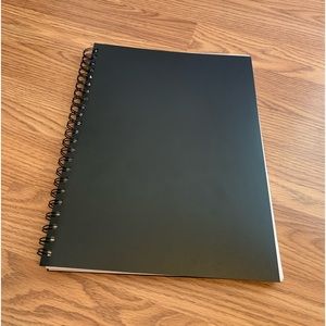 black plain sketchbook!